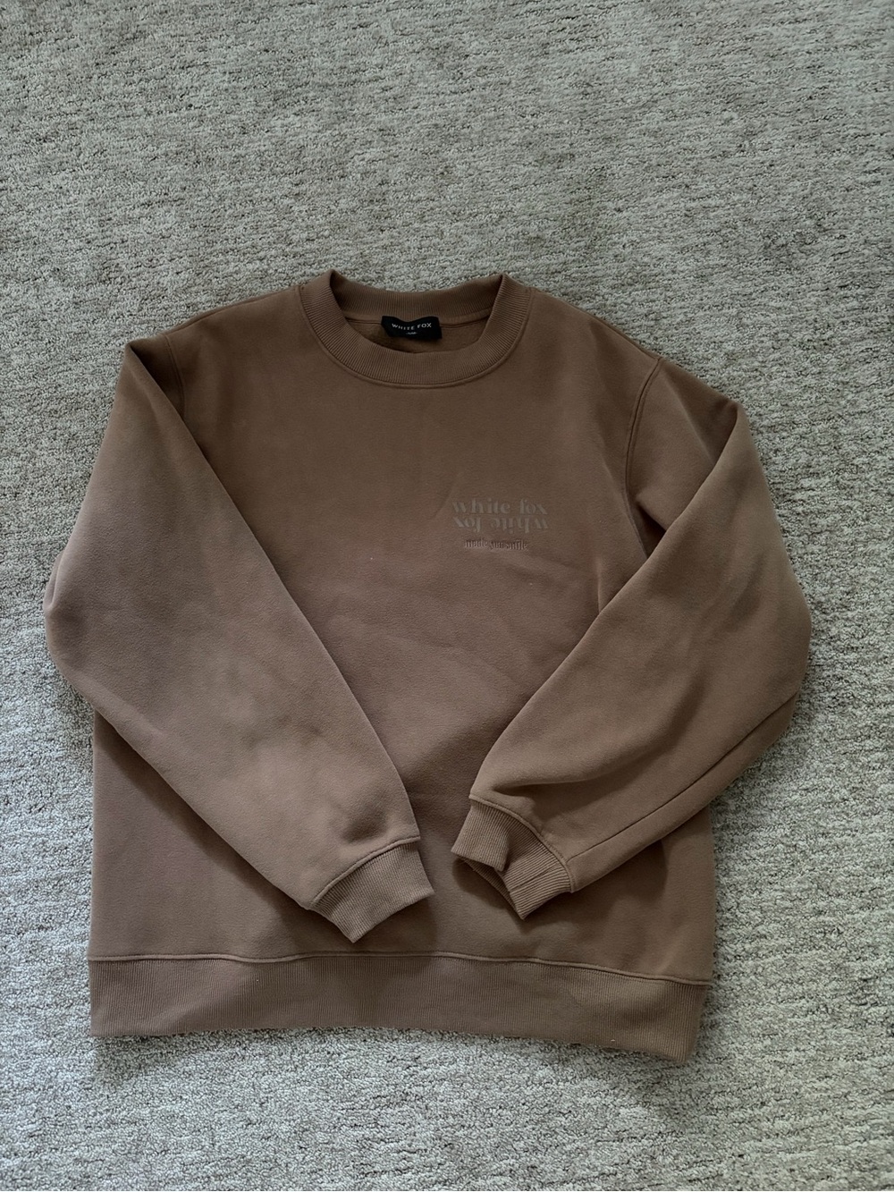 White Fox Boutique Brown Pullover Sweatshirt - Women's Crewneck